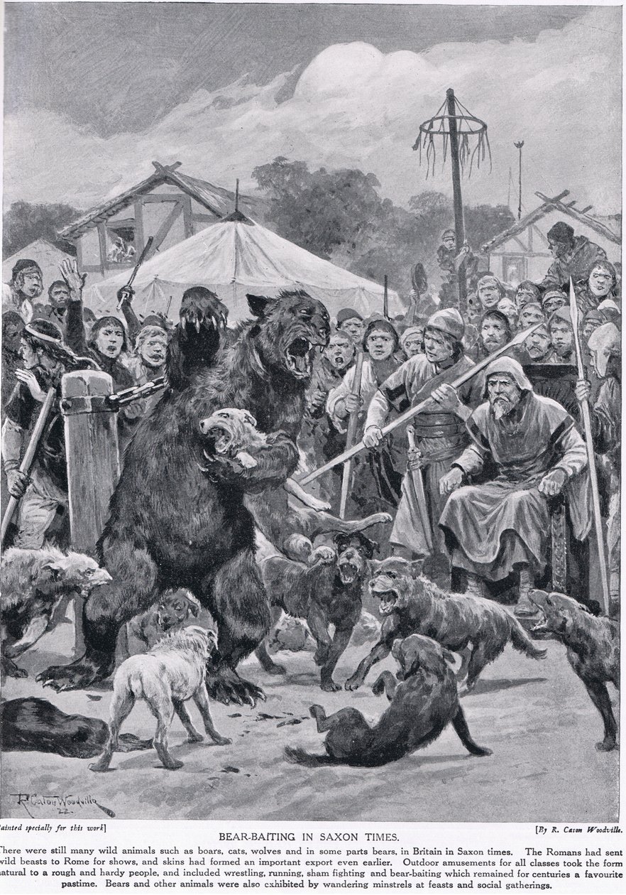 &39;हचिसन की ब्रिटिश नेशन की कहानी&39; से, सेक्सन के समय में भालू, c.1920 द्वारा रिचर्ड केटन वुडविले