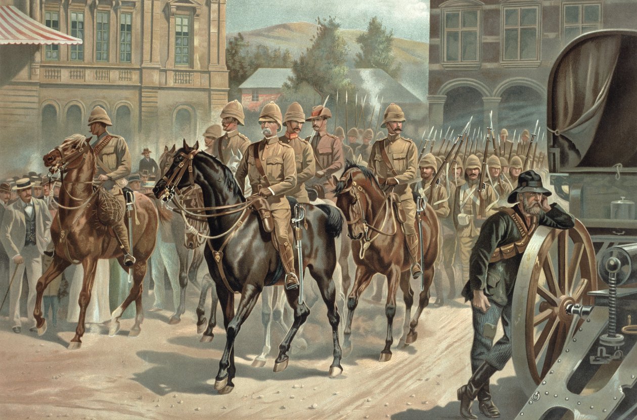 लॉर्ड रॉबर्ट्स &39;(1832-1914) 5 जून 1900 को प्रिटोरिया में प्रवेश द्वारा रिचर्ड केटन वुडविले