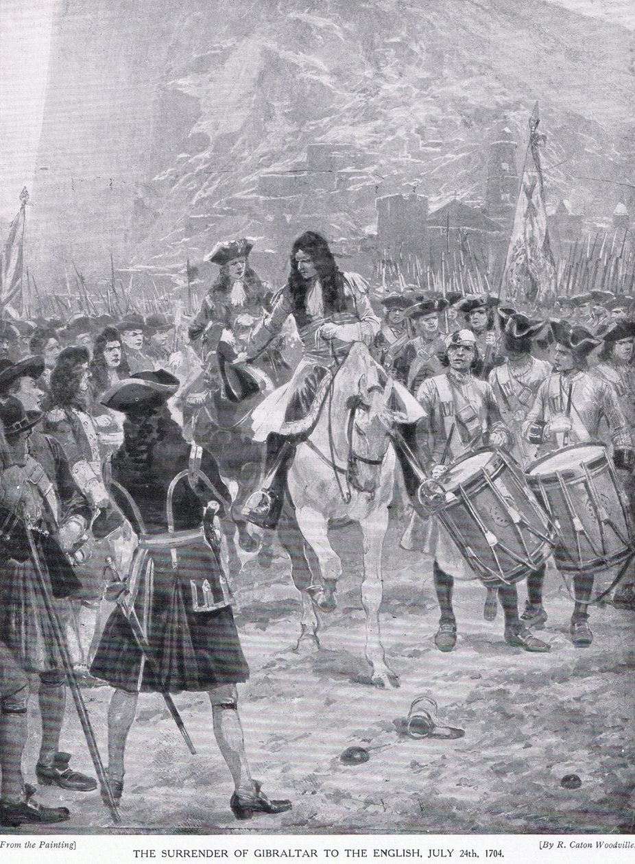 जिब्राल्टर का आत्मसमर्पण, c.1910 द्वारा रिचर्ड केटन वुडविले