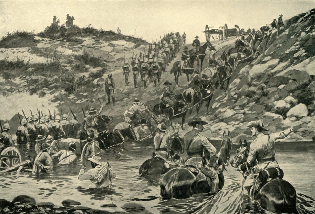 फ्रेरे से चीवले तक - परिवहन की कठिनाइयाँ, 1900। द्वारा रिचर्ड कैटन वुडविल II