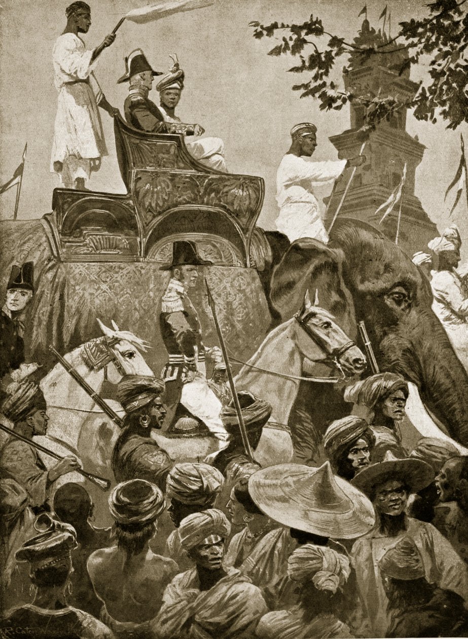 1824 में सिंगापुर में प्रवेश करने वाली ब्रिटिश सेना, &39;हचिन्सन की कहानी ब्रिटिश राष्ट्र की कहानी&39;, c.1923 द्वारा रिचर्ड केटन वुडविले जूनियर