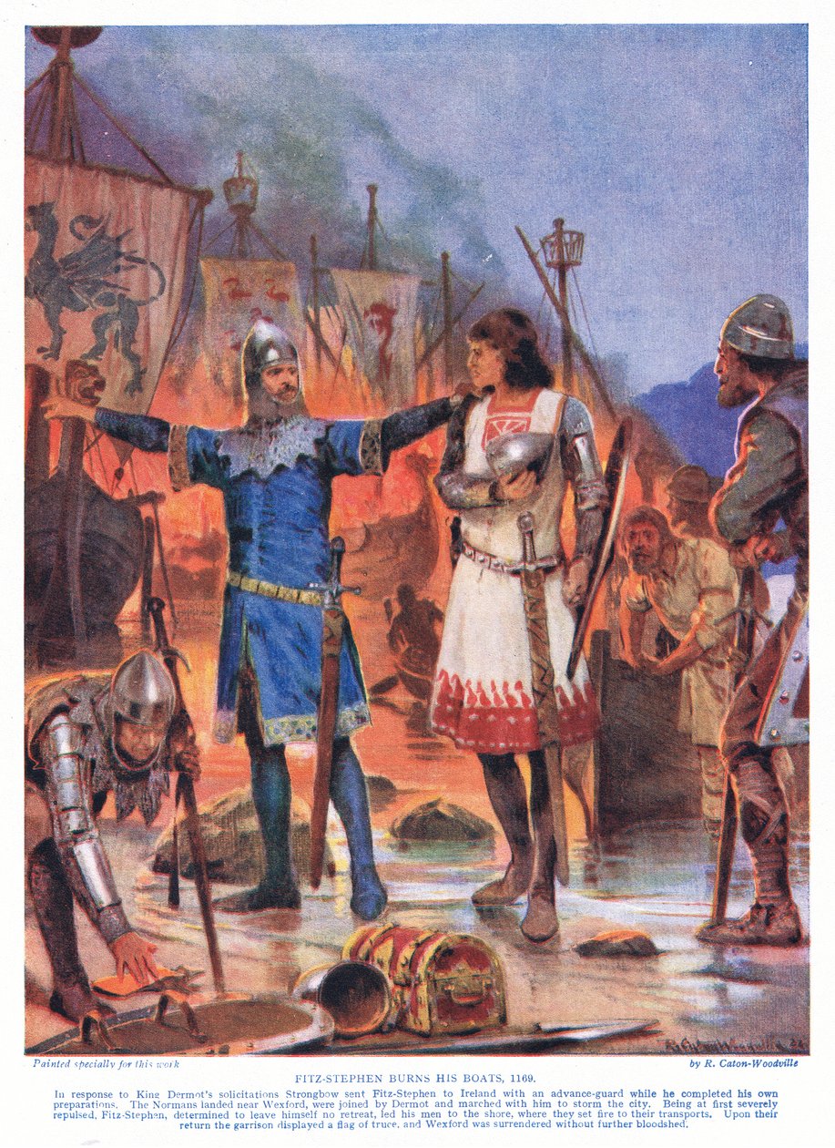 फिट्ज़-स्टीफन ने अपने जहाजों को जला दिया 1169, 1920 द्वारा रिचर्ड केटन वुडविले जूनियर