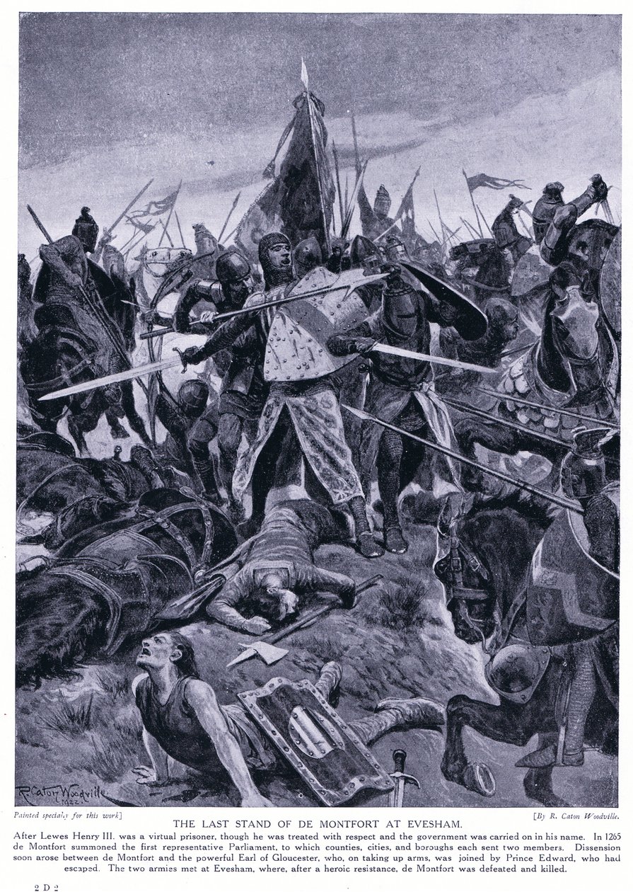Evesham AD1265, 1920 के डे मॉन्टफोर्ड का अंतिम स्टैंड द्वारा रिचर्ड केटन वुडविले जूनियर