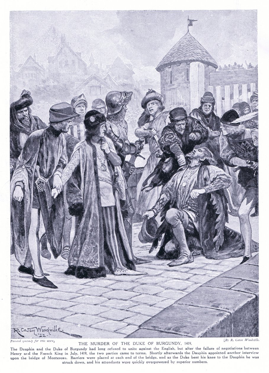 ड्यूक ऑफ बरगंडी AD1419, 1920 की हत्या द्वारा रिचर्ड केटन वुडविले जूनियर