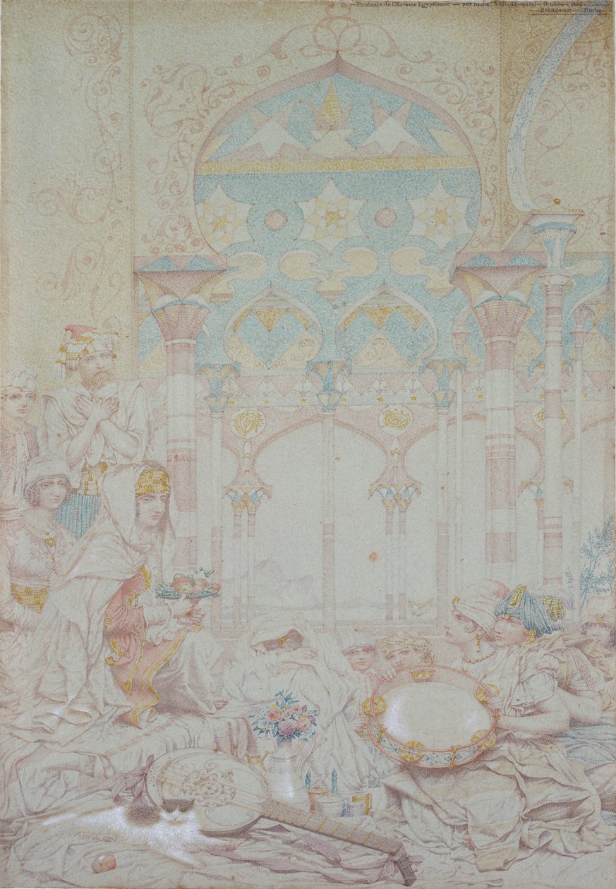 मिस्र के हरेम की कल्पना, 1865 द्वारा रिचर्ड डैड