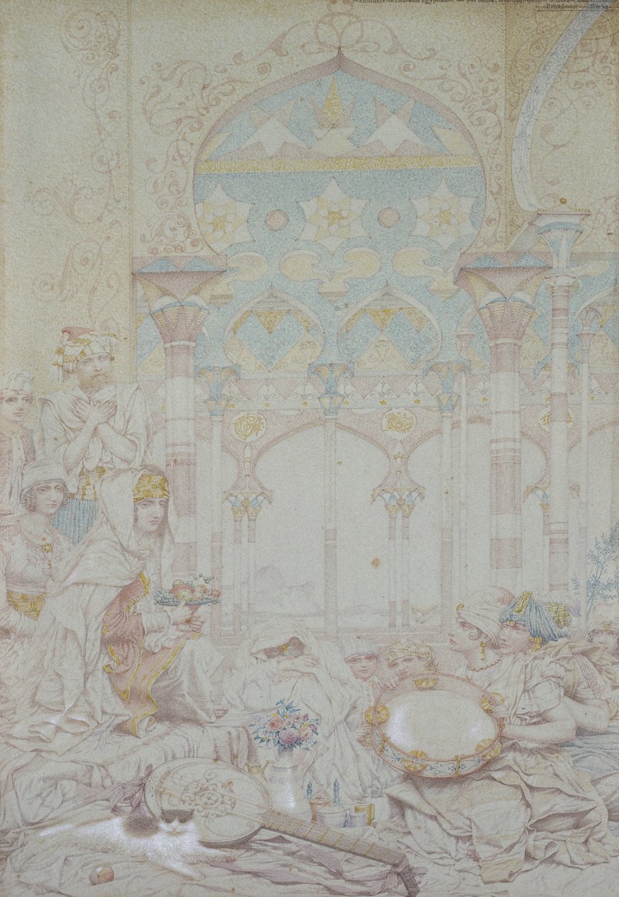 एक मिस्र के हरेम में कल्पना, 1865 द्वारा रिचर्ड डैड