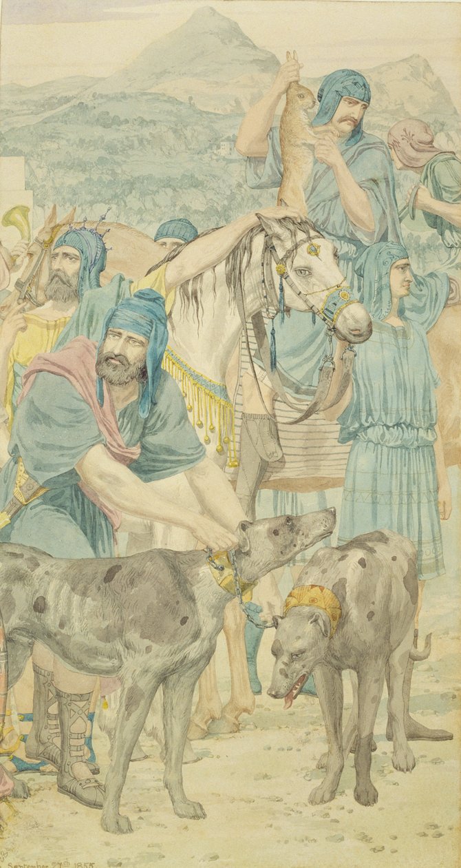 शिकार दृश्य, 1855 द्वारा रिचर्ड डैड