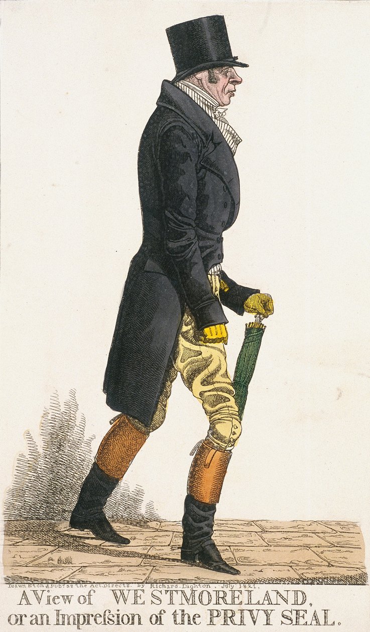वेस्टमोरलैंड का एक दृश्य, या प्रिवी सील का एक प्रभाव, 1821 द्वारा रिचर्ड डाइटन