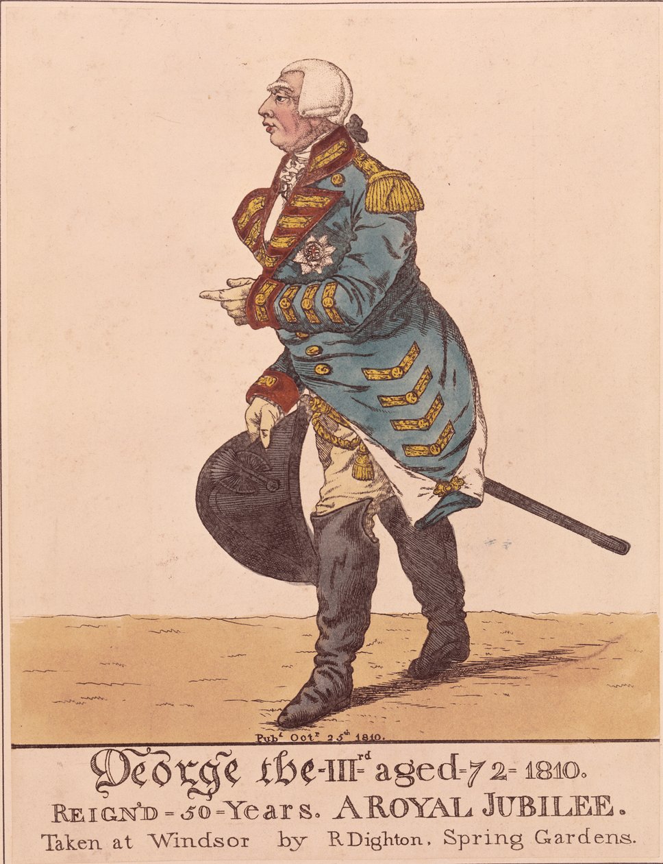 जॉर्ज III, 1810 द्वारा रिचर्ड डाइटन