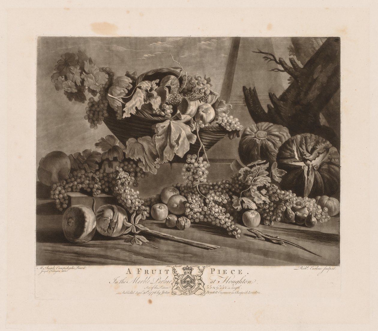 एक फल का टुकड़ा, 1776। द्वारा रिचर्ड अर्लोम