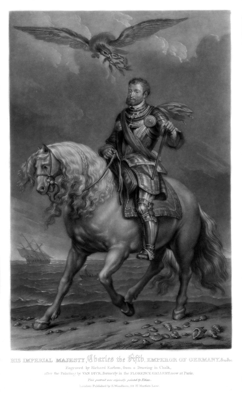 चार्ल्स वी, स्पेन के राजा और पवित्र रोमन सम्राट, 1816। द्वारा रिचर्ड अर्लोम