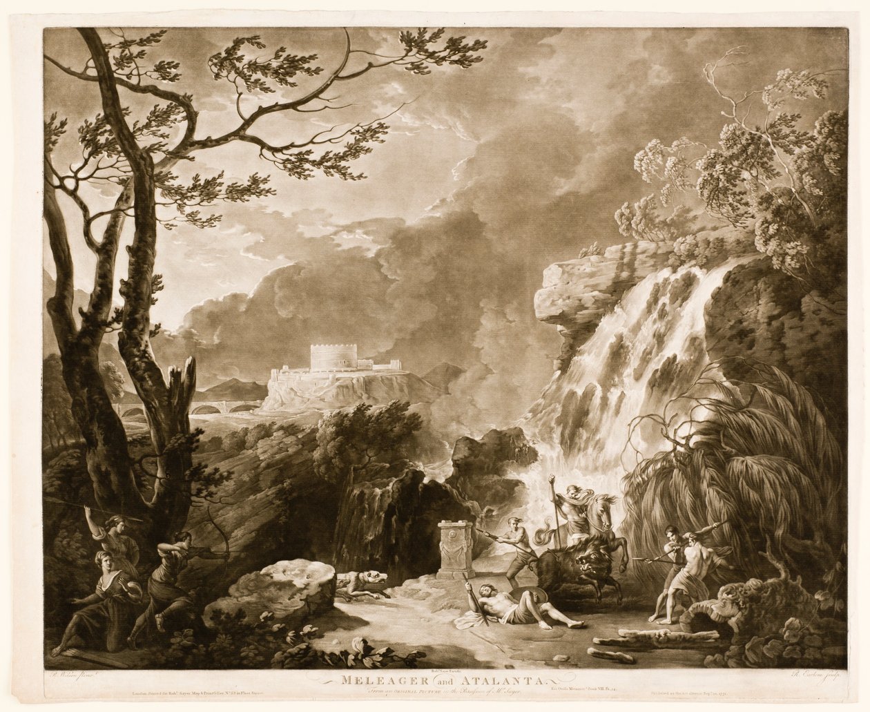 मेलेगर और अटलंता, c1770-1 द्वारा रिचर्ड अर्लोम