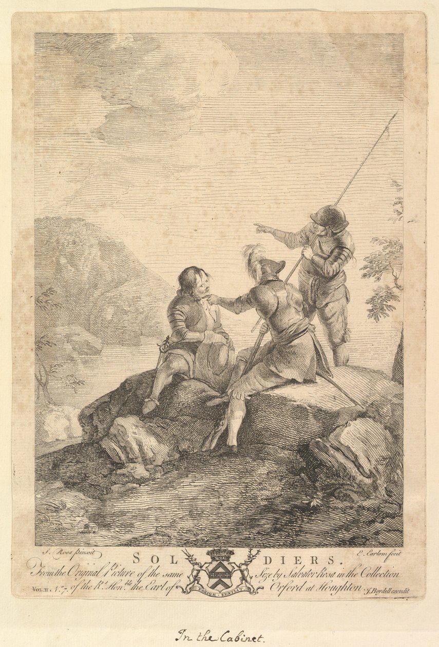 तीन सैनिक, 1766-67। द्वारा रिचर्ड अर्लोम