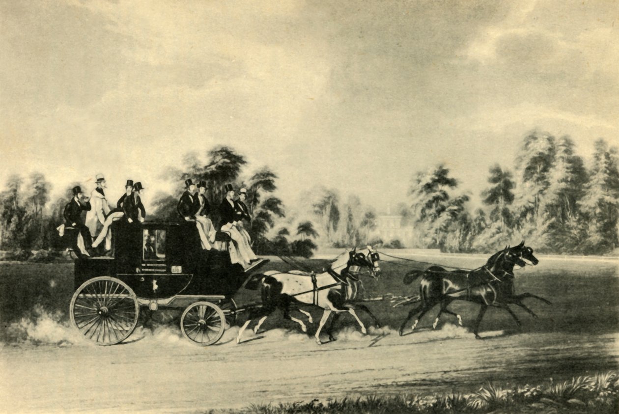 द टैग्लियोनी विंडसर कोच, c1837, 1941। द्वारा रिचर्ड गिलसन रीव