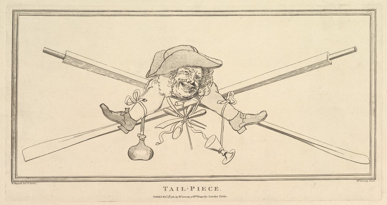 टेल-पीस, 27 नवंबर, 1781। द्वारा रिचर्ड लिवेसे