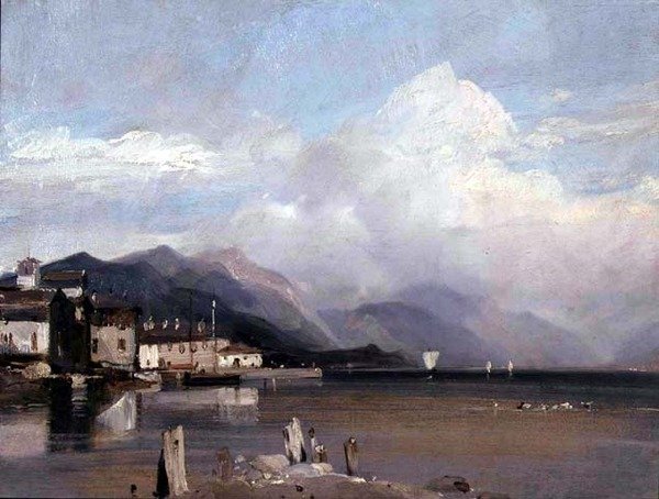 माउंट फ़ासिया का दूर का नज़ारा द्वारा रिचर्ड पार्क्स बोनिंगटन