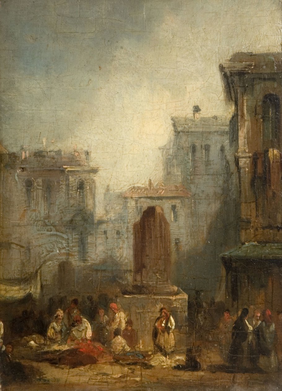एक इतालवी टाउन, 1822-28। द्वारा रिचर्ड पार्क्स बोनिंगटन