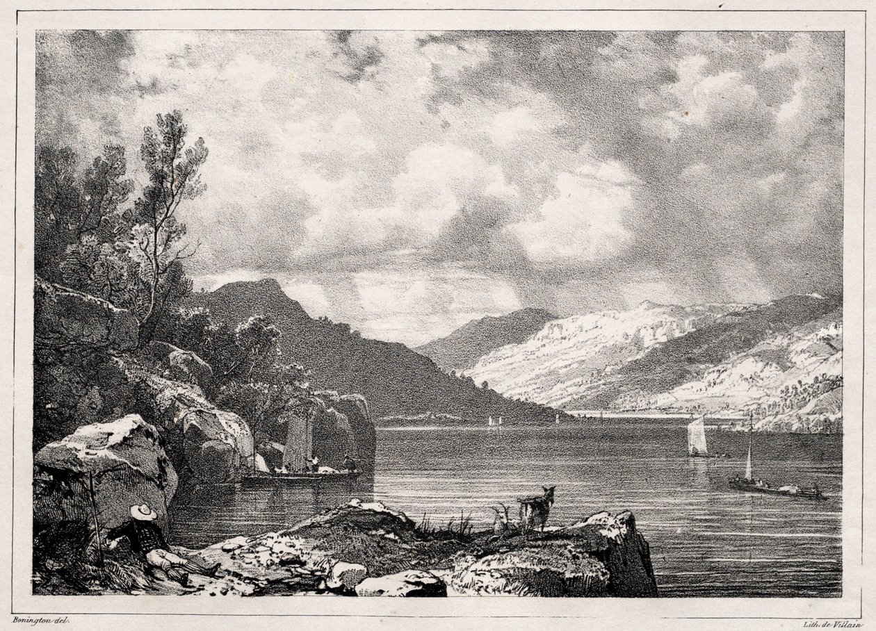 लोच लोमोंड, 1826। द्वारा रिचर्ड पार्क्स बोनिंगटन