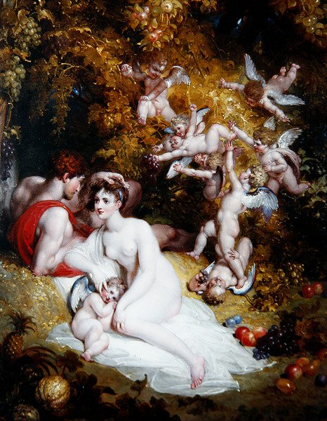 Vertumnus और Pomona, c.1807 (पैनल पर तेल) द्वारा रिचर्ड वेस्टल