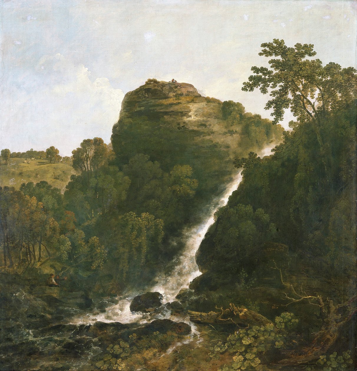 लिडफोर्ड झरना, टैविस्टॉक, 1771। द्वारा रिचर्ड विल्सन