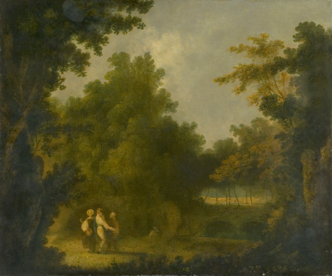 'द गार्डन ऑफ़ द विला मैडम, रोम', 1723-1782 द्वारा रिचर्ड विल्सन