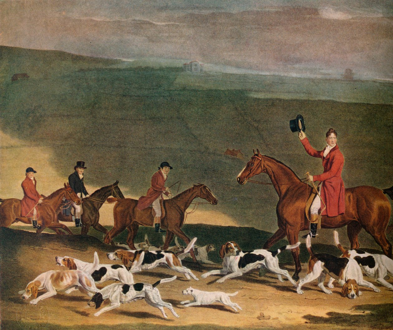 फ्रांसिस डुकिनफील्ड एस्टले, एस्क और उनके हैरियर, 1809. 1941 द्वारा रिचर्ड वुडमैन