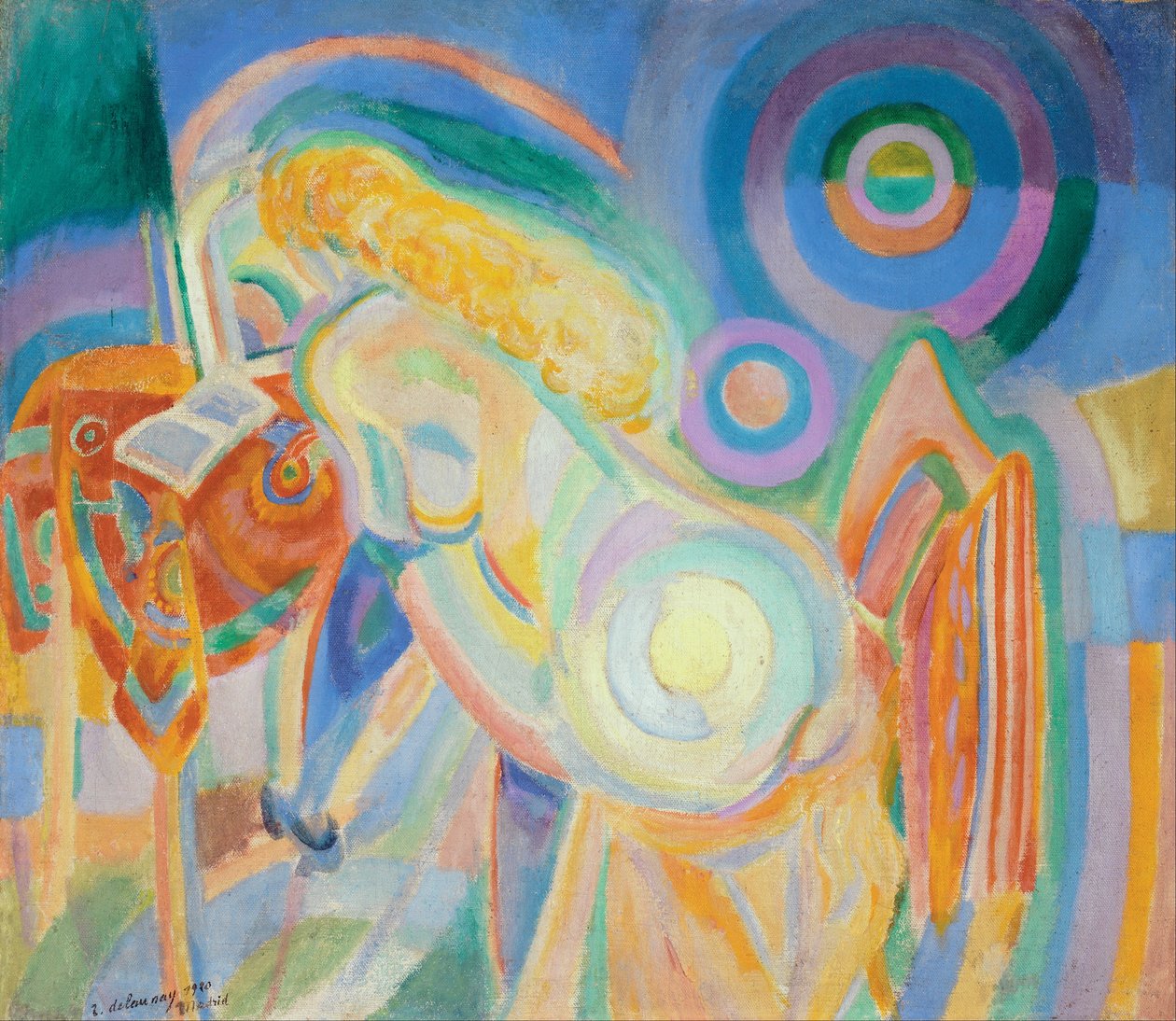 नग्न महिला पढ़ना (नग्न महिला पढ़ना) द्वारा रॉबर्ट Delaunay