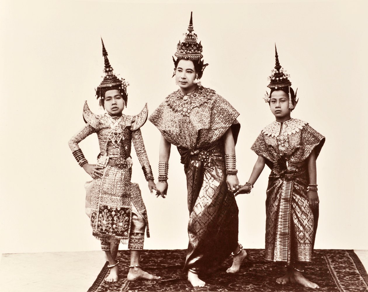 शास्त्रीय थाई नर्तक, c.1900 द्वारा रॉबर्ट लेनज़