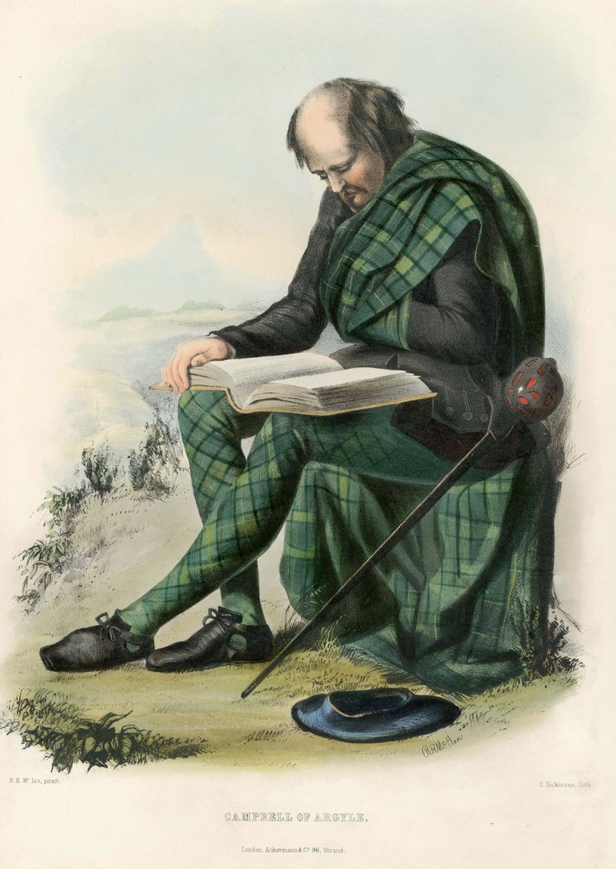 स्कॉटिश हाइलैंड्स के पंजे से Argyll का कैम्पबेल, पब .1845 द्वारा रॉबर्ट रोनाल्ड मैकिन