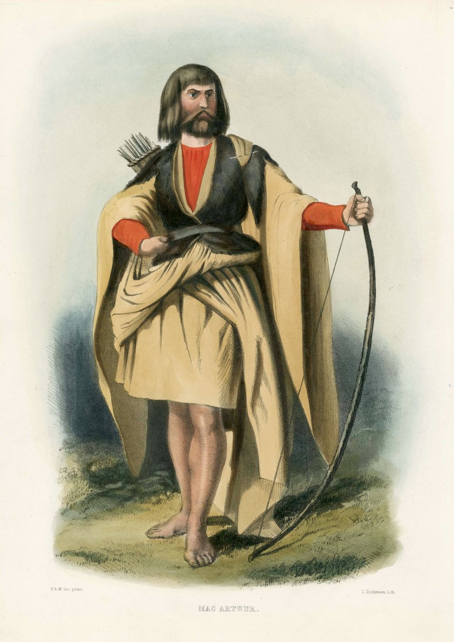 मैक आर्थर, स्कॉटिश हाइलैंड्स के पब से, पब .1845 द्वारा रॉबर्ट रोनाल्ड मैकिन