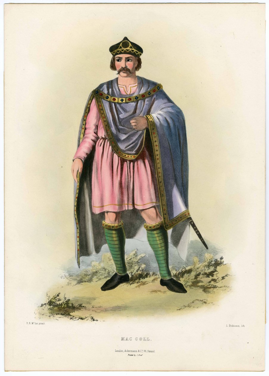 मैक कोलो स्कॉटिश हाइलैंड्स के कुलों से, पब .1845 द्वारा रॉबर्ट रोनाल्ड मैकिन
