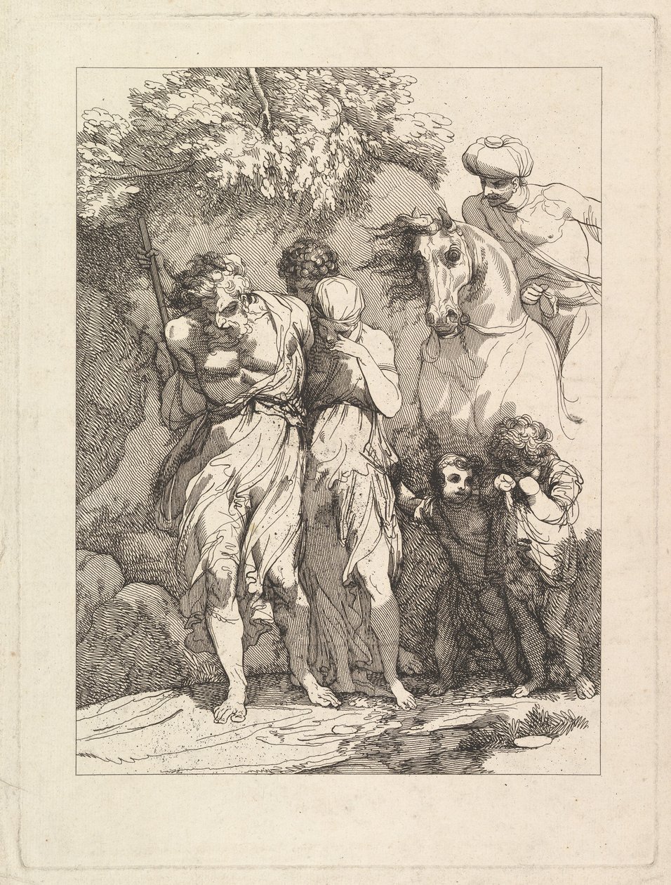 एक कैप्टिव परिवार, ca. 1783। द्वारा रॉबर्ट ब्लिथ