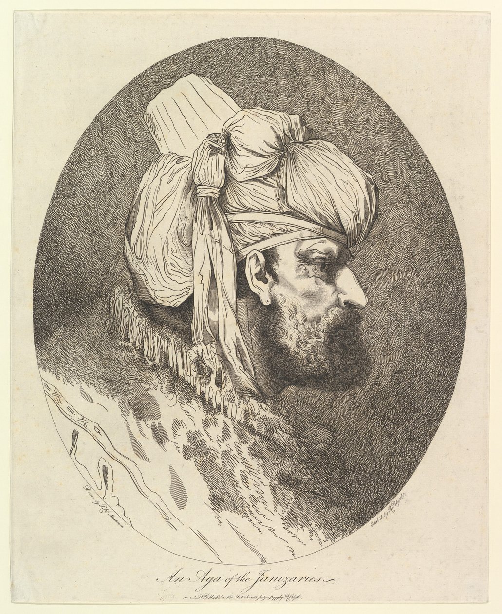 जैनिज़रीज का एक आगा, 19 जुलाई, 1779। द्वारा रॉबर्ट ब्लिथ