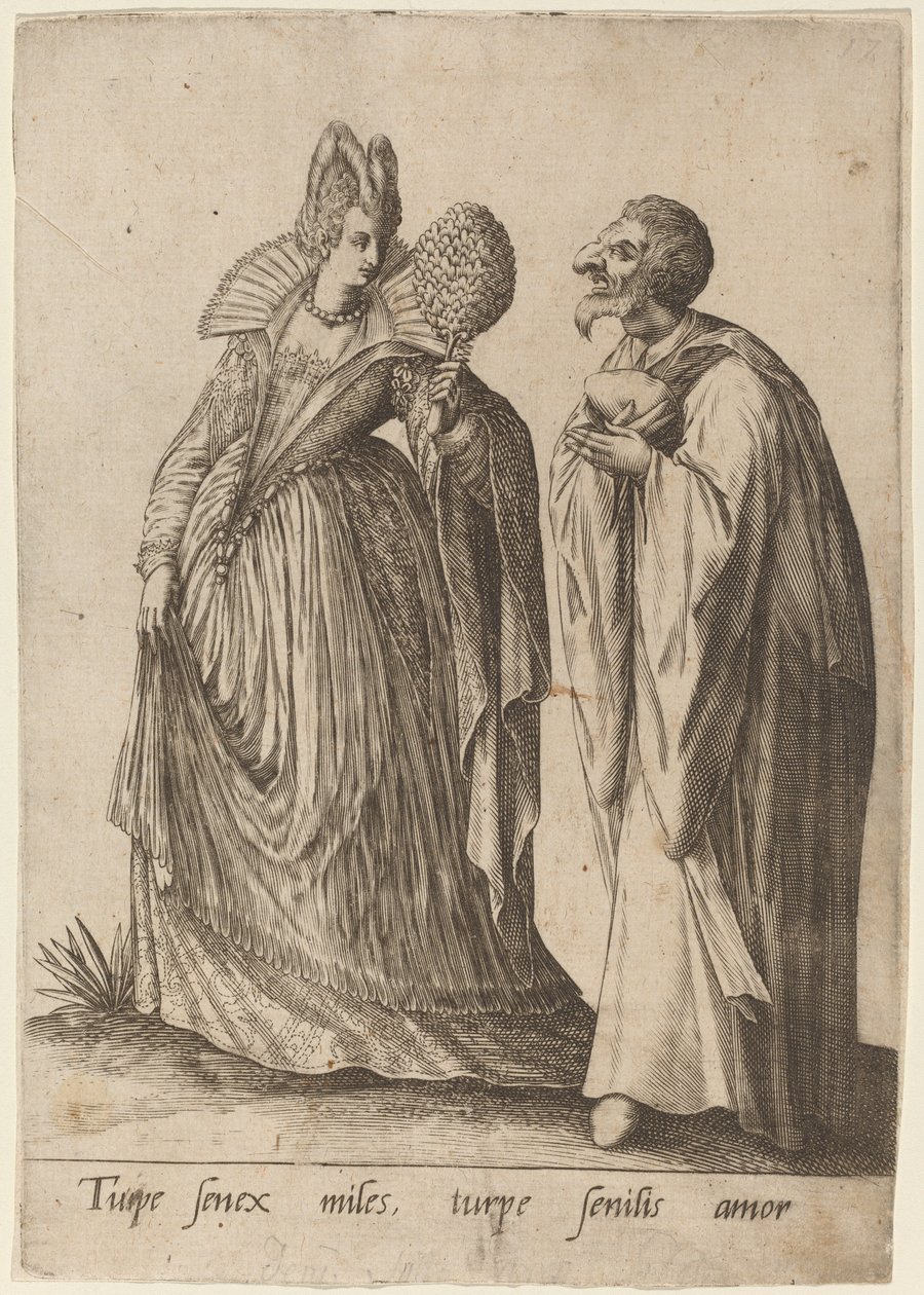 एक अपमानित वृद्ध सैनिक..., 1570-1650। द्वारा रॉबर्ट Boissard