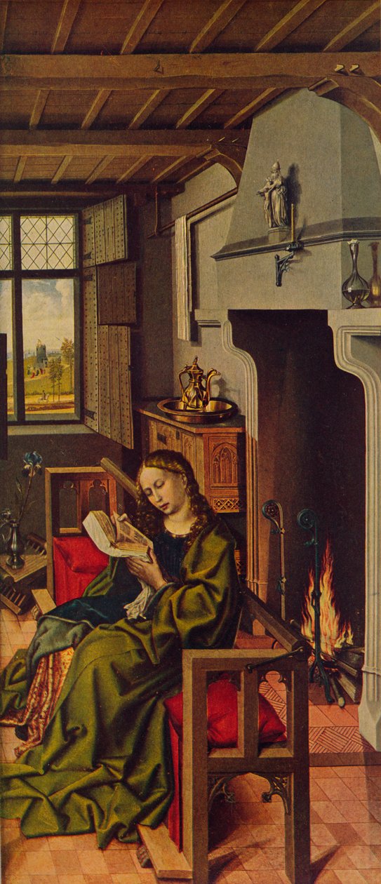 Altarpiece Altar सांता बारबरा, 1438, c1934 द्वारा रॉबर्ट कैंपिन