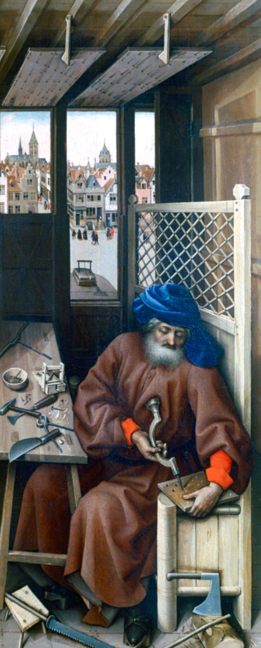 सेंट जोसेफ, c1425 द्वारा रॉबर्ट कैंपिन
