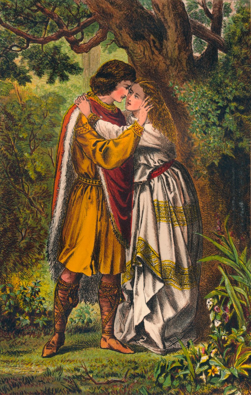 पोस्थुमस। मेरी रानी! मेरी मालकिन! ओ लेडीज नो रो। Cymbeline: एक्ट I, सीन I, c1875 द्वारा रॉबर्ट चार्ल्स डुडले