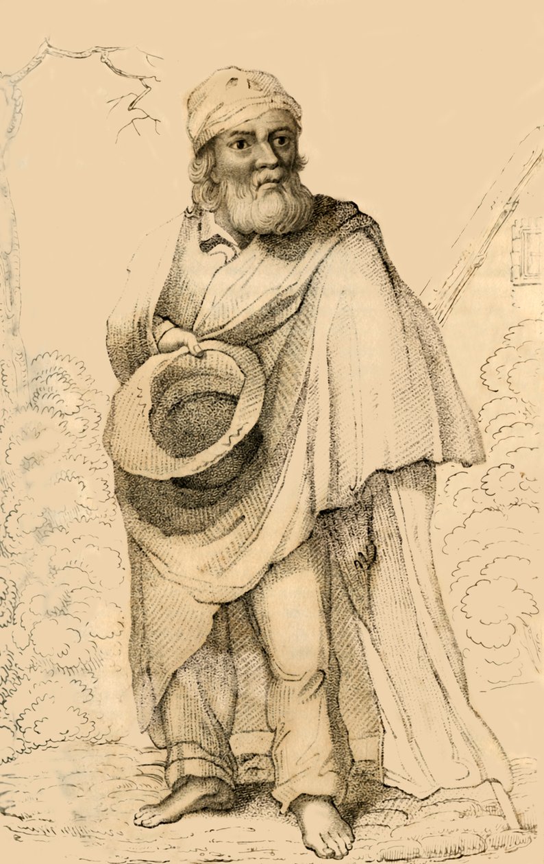 थॉमस हडसन, उनके दुर्भाग्य के लिए उल्लेखनीय, 1821। द्वारा रॉबर्ट कूपर