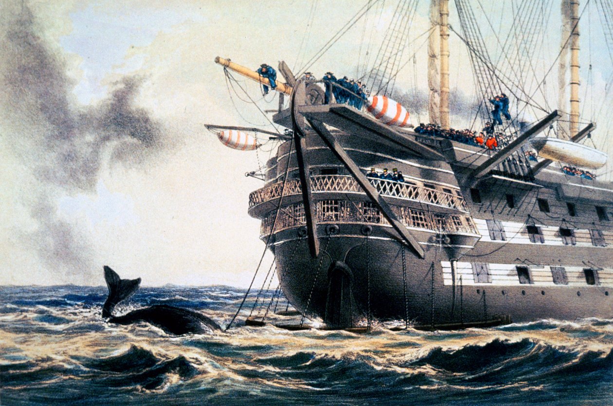 HMS 'Agamemnon' मूल अटलांटिक टेलीग्राफ केबल बिछा रहा है, 1857 1866 द्वारा रॉबर्ट डडली