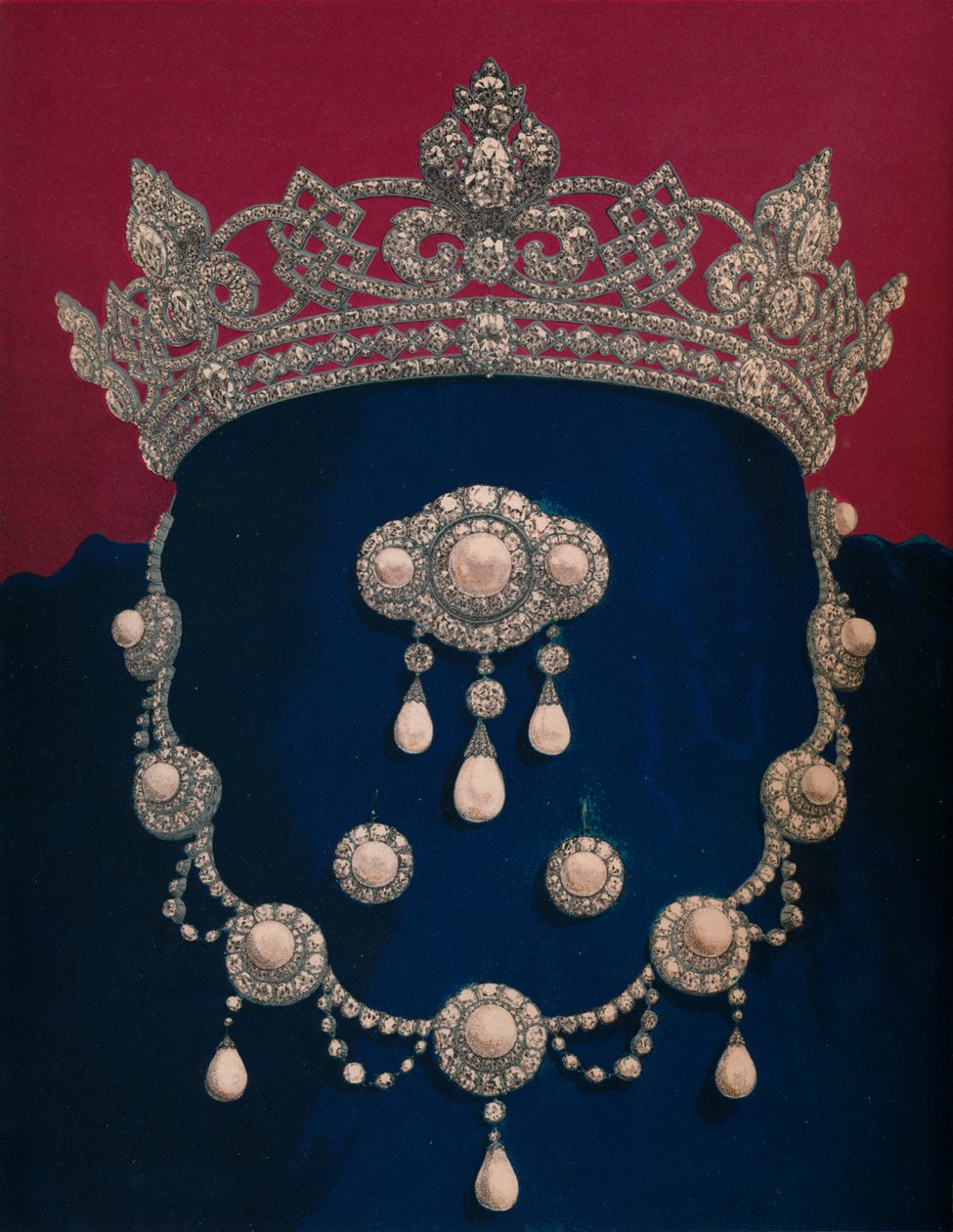 डायमंड्स एंड पर्ल्स - द गिफ्ट ऑफ एचआरएच द प्रिंस ऑफ वेल्स, 1863। द्वारा रॉबर्ट डडली