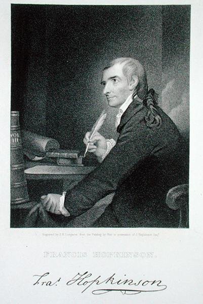 फ्रांसिस हॉपकिंसन (1738-91) जेम्स बार्टन लोंगक्रे (1794-1869) द्वारा उकेरा गया (उत्कीर्णन) द्वारा रॉबर्ट एज (बाद) पाइन