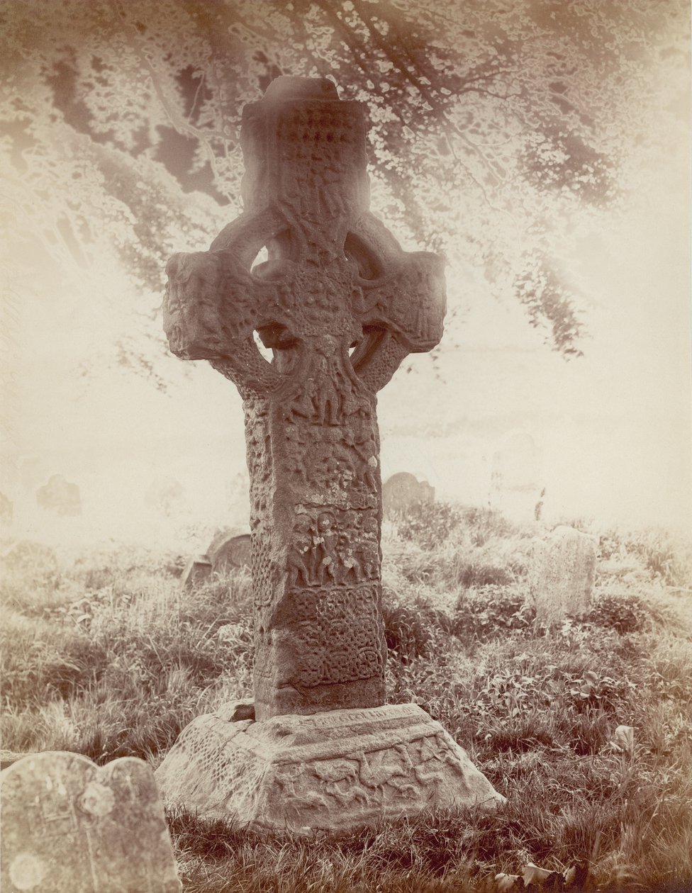 दक्षिण हाई क्रॉस, Kells, कं मथ, आयरलैंड (सीपिया फोटो) द्वारा रॉबर्ट फ्रेंच