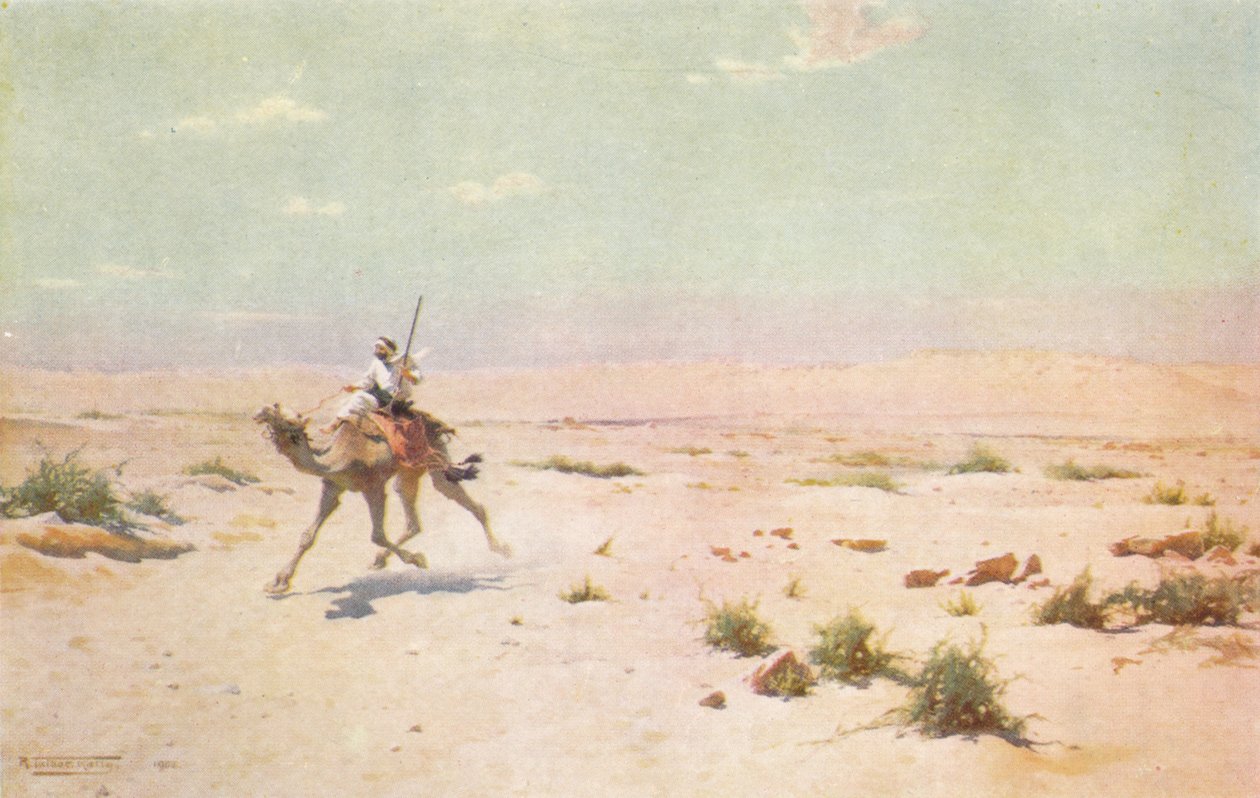 एक डेजर्ट कूरियर, c1880, 1904 द्वारा रॉबर्ट जॉर्ज टैलबोट केली