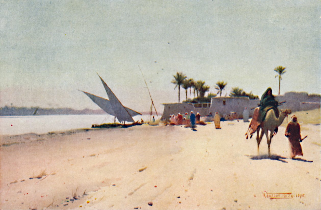 ए नील गाँव, c1880, 1904 द्वारा रॉबर्ट जॉर्ज टैलबोट केली