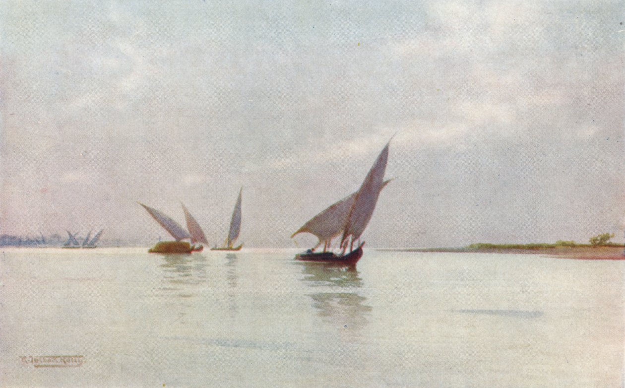 नील नदी पर एक शौर्य दिवस, c1880, 1904 द्वारा रॉबर्ट जॉर्ज टैलबोट केली