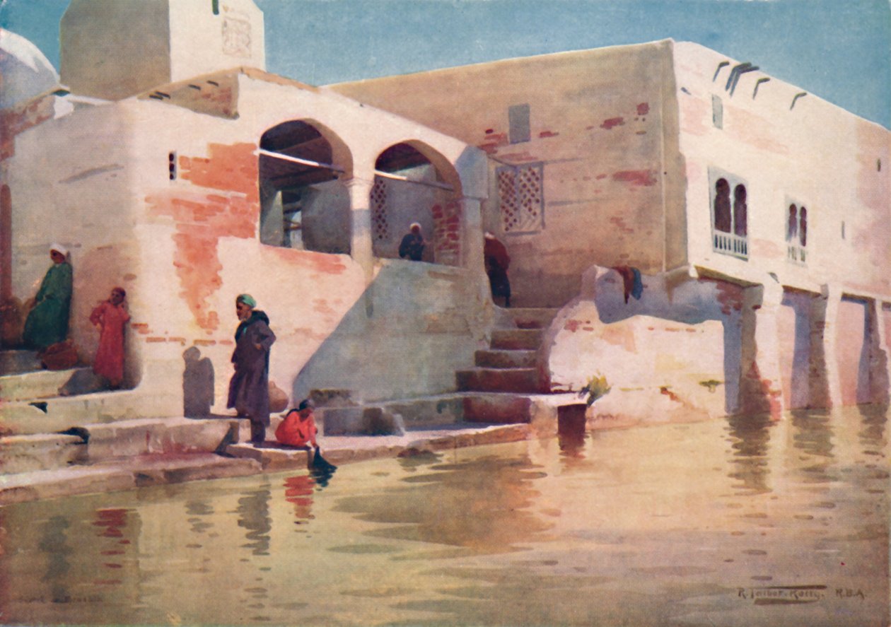 मेनज़ला में एक वाटर-साइड मस्जिद, c1880, 1904 द्वारा रॉबर्ट जॉर्ज टैलबोट केली