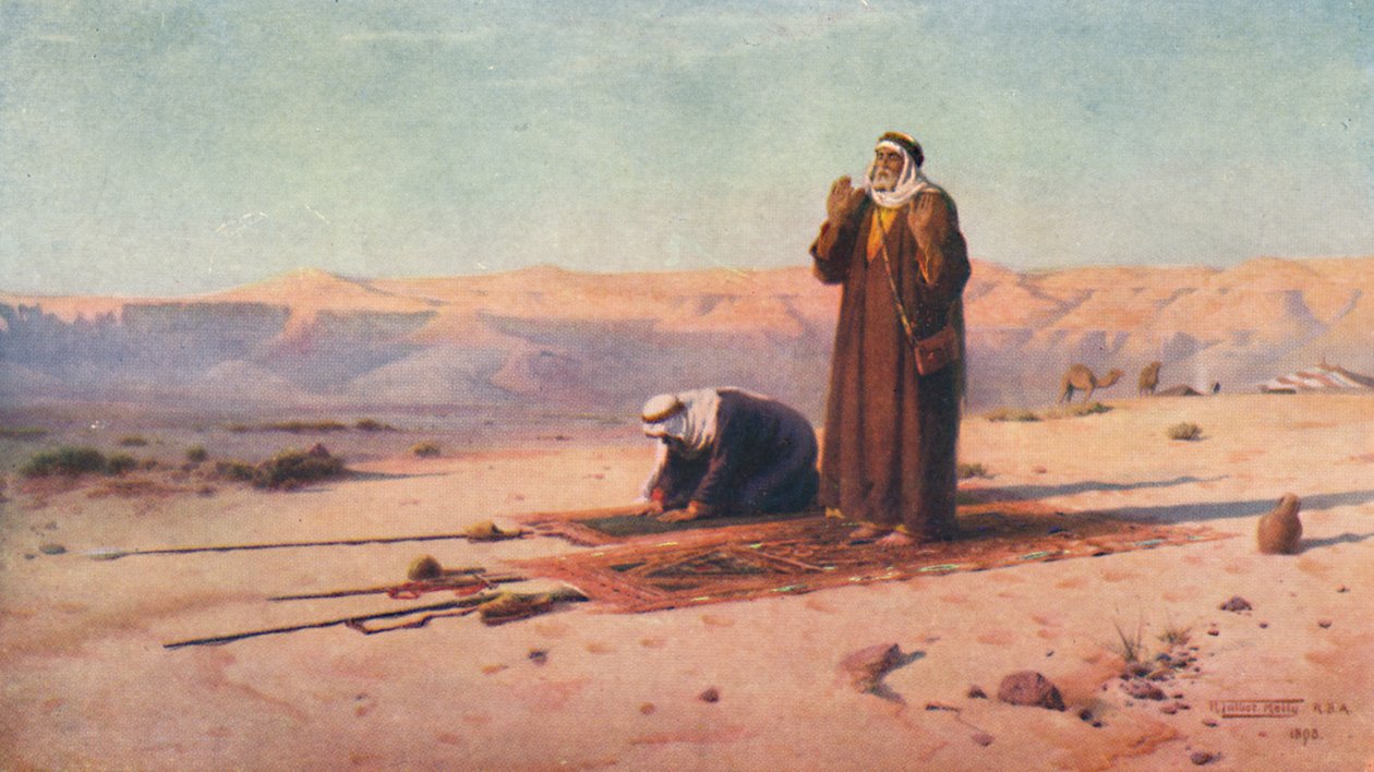 रेगिस्तान में प्रार्थना, c1880, 1904 द्वारा रॉबर्ट जॉर्ज टैलबोट केली