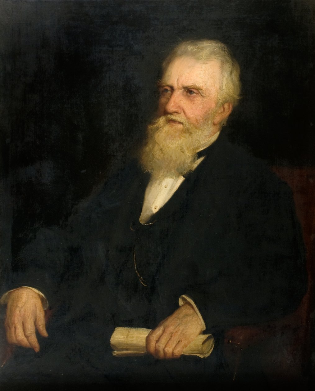 जॉर्ज रफ (1801-1888), c.1882 (कैनवास पर तेल) द्वारा रॉबर्ट हेर्डमैन