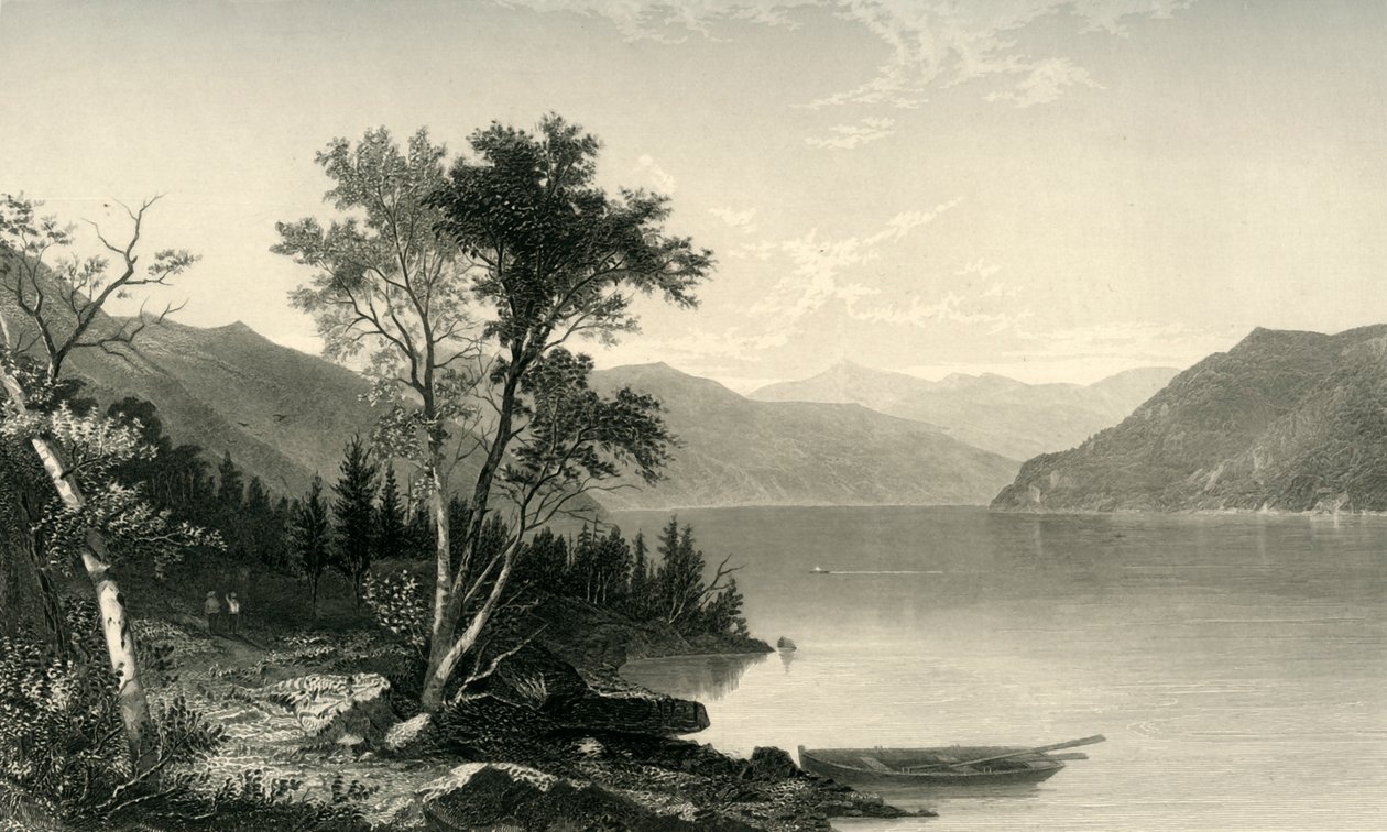 लेक जॉर्ज, 1874। द्वारा रॉबर्ट हिंसेलवुड