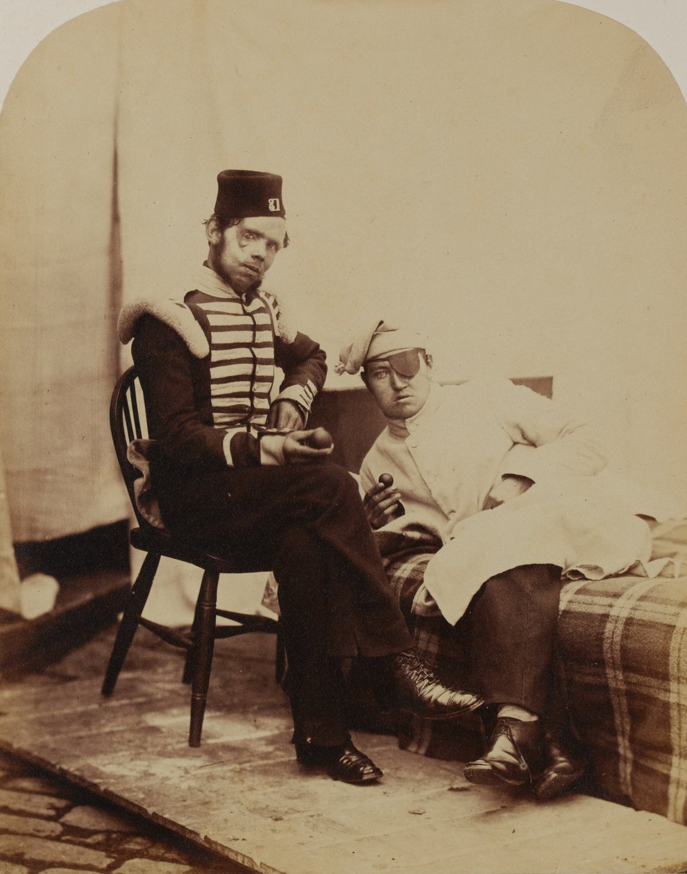 लॉकआर्ट, 31 वीं (हंटिंगडशायर) रेजिमेंट ऑफ फुट, 1856 (सीपिया फोटो) द्वारा रॉबर्ट हॉवलेट